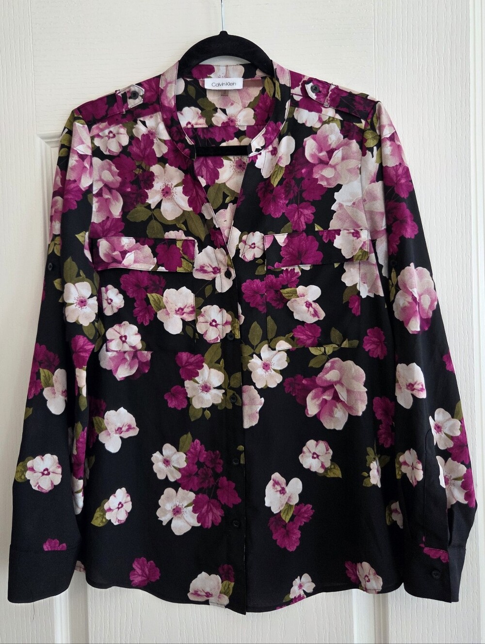 Calvin Klein Floral Button Down